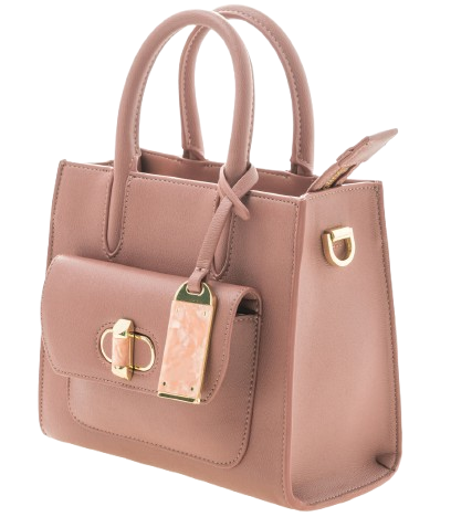 Blush Luxe Structured Handbag